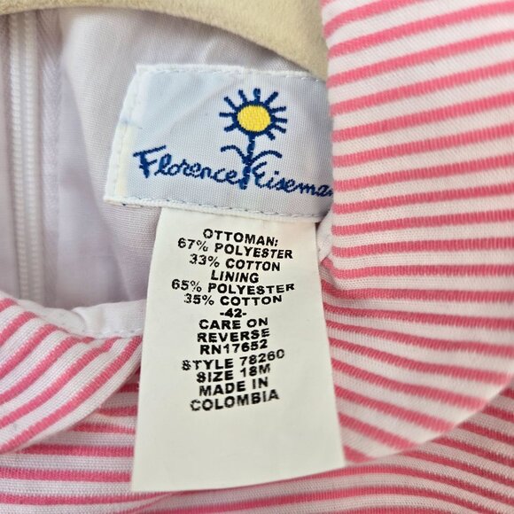 Florence Eiseman Striped Fit & Flare Belted Dress Size 18 months - Picture 3 of 4